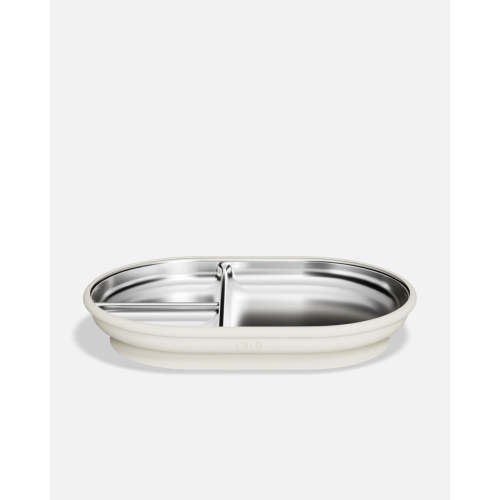 Stainless Suction Plate - Oatmeal