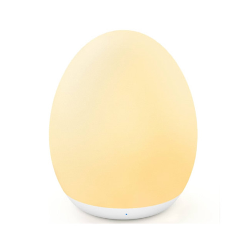 MediAcous Night Light for Kids, Baby Egg Light for Nursery, 7 Colors Changing & Stepless Dimming, Soft Silicone Touch Night Lamp with 1 Hour Timer, Rechargeable Nursery Night for Breastfeeding