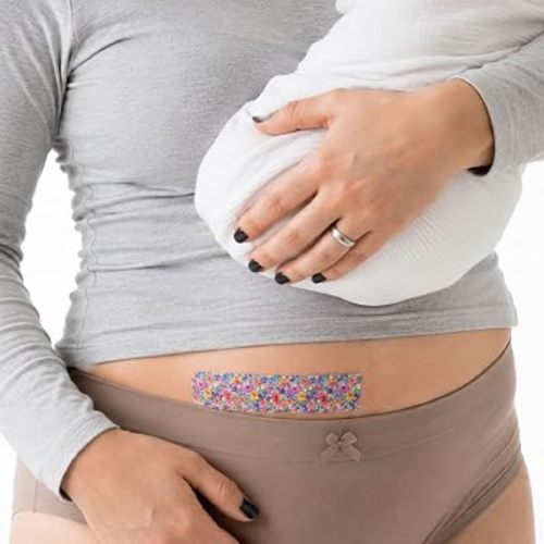 Quitch Silicone Scar Sheets for Surgical Scars, C Section Recovery, Floral