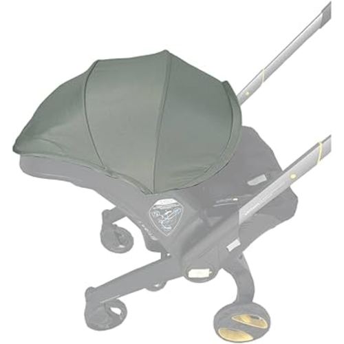 Stroller Accessories Replacement Canopy Compatible with Doona+ and Doona i Car Seats & Strollers, Larger Sunshade, Durable Fabric (Desert Green)
