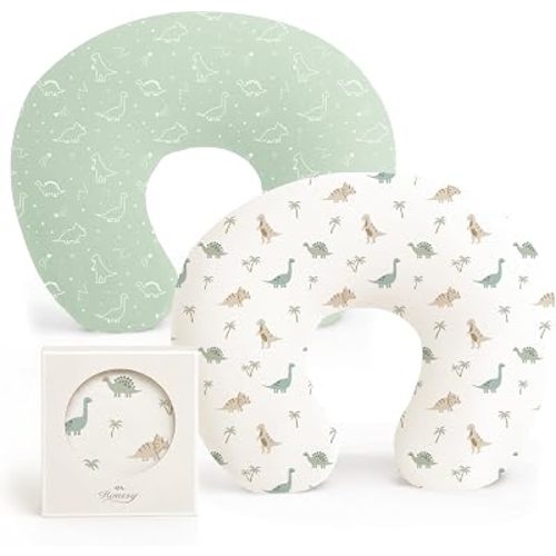 Konssy 2 Pack Nursing Pillow Covers, Soft Stretchy Cover for Breastfeeding