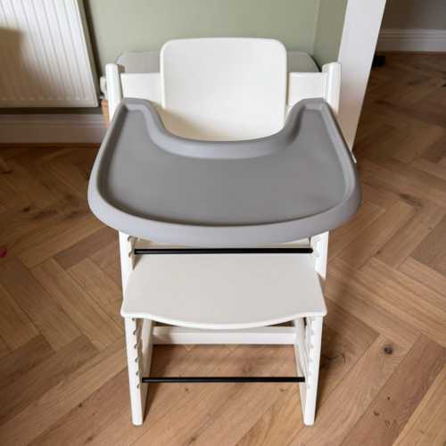 Pebble Grey Silicone Full Cover Placemat for Stokke Tripp Trapp Highchair