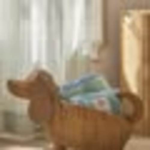 Basset Hound Dog Woven Wicker Basket