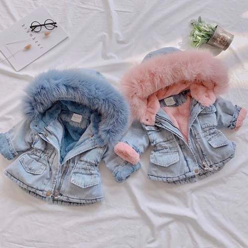 Faux Fur Denim Jacket