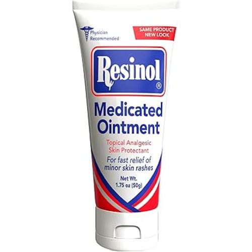 Amazon.com: Resinol Medicated Ointment for Fast Soothing Relief of Skin Rashes & Irritations, Skin Protectant with Resorcinol & Petrolatum, 1.75 oz Tube : Everything Else