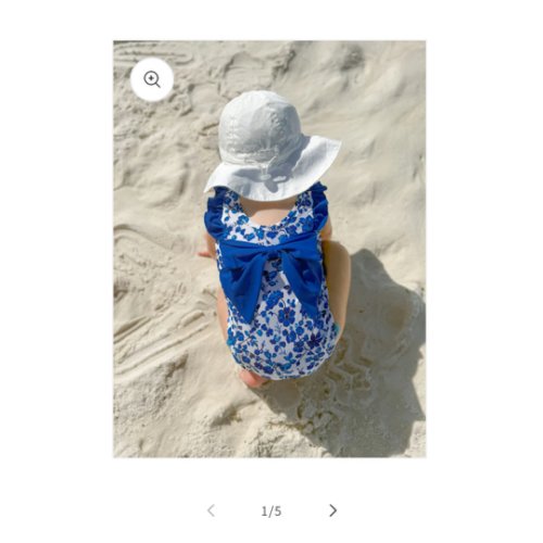 Dainty Blue Ruffle One Piece