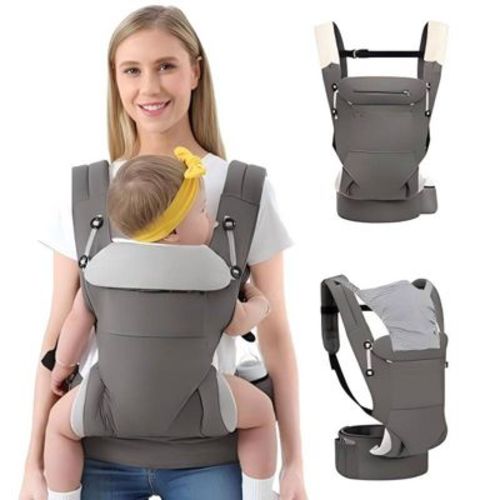 HKAI Ergonomic Baby Carrier for Newborn to Toddler with Adjustable Waistband And Breathable Mesh.