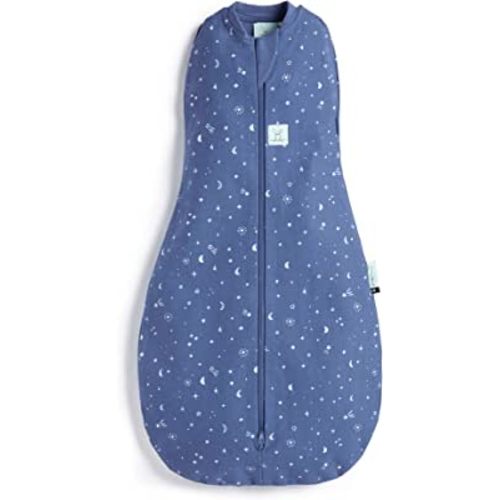 ergoPouch 1 tog Baby Sleep Sack 3-6 Months - Baby Sleeping Sack for Warm & Cozy Nights - Cocoon Swaddle Sack Baby Keeps Calm & Relaxed (Night Sky)