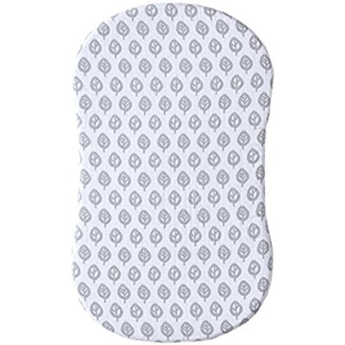 Halo Bassinest Swivel Sleeper Fitted Sheet Muslin, Leaf