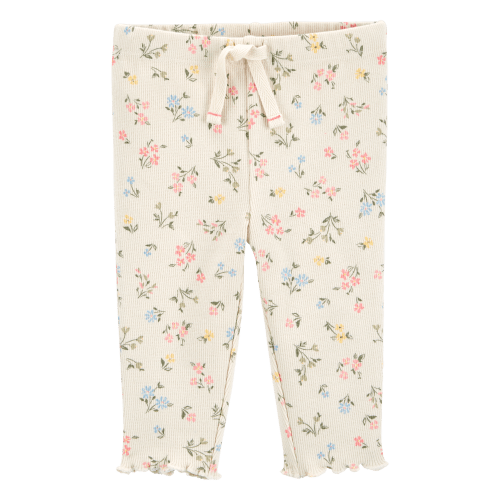 Baby Floral Pull-On Pants - Ivory - Carter's | Carter's