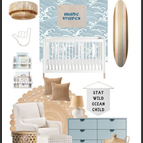Nursery Furniture: Crib, Dresser etc
