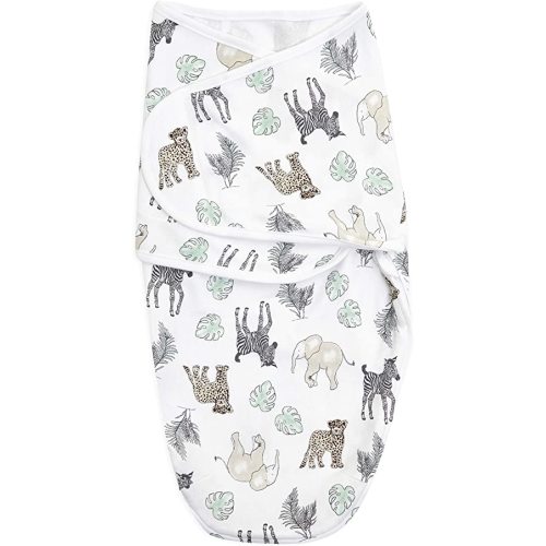 aden + anais Essentials Easy Wrap Swaddle, Cotton Knit Baby Wrap, Newborn Wearable Swaddle Sleep Sack, 3 Pack, Toile, 0-3 Months, Small/Medium