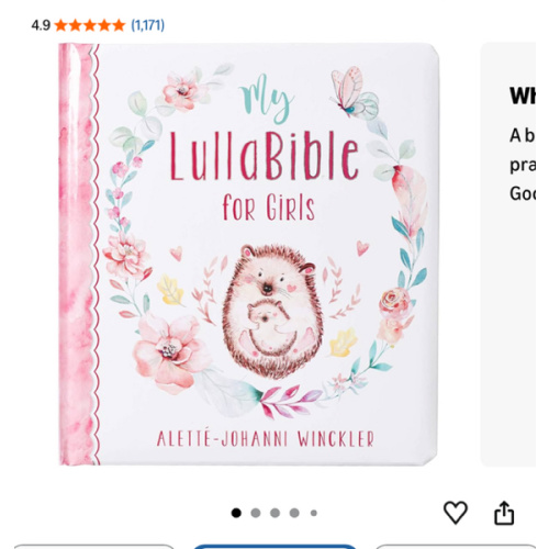My LullaBible for Girls | Collection of 24 Lullabies for Baby Girls with Scripture | Padded Hardcover Gift Book for Parents, Ages 0-3