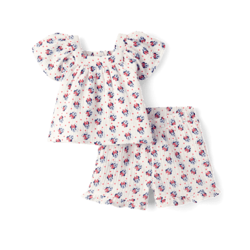 Baby Girls Minnie Mouse™ Gauze 2-Piece Outfit Set - Multi
