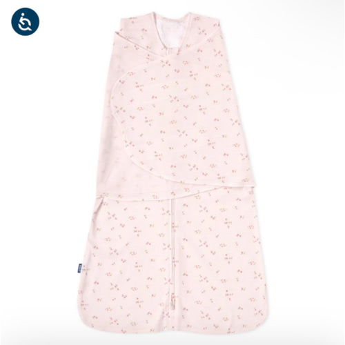 Pink Floral Cotton Swaddle Newborn | HALO