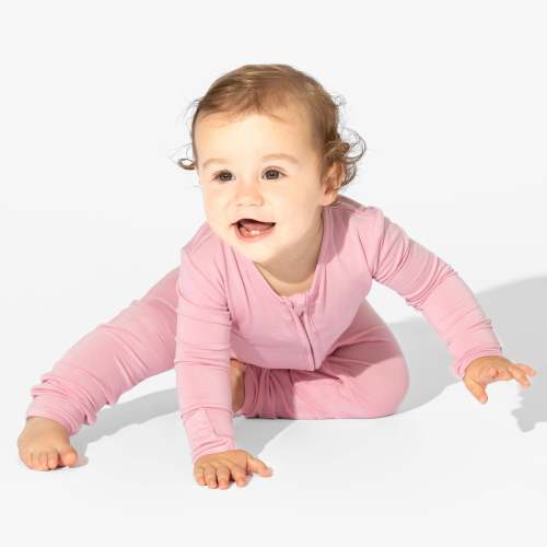 Dreamy Dusty Rose: Bamboo Convertible Footie for Your Little Angel - Bellabu Bear