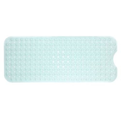 XL Non-Slip Bathtub Mat with Drain Holes Light Green - Slipx Solutions: PVC Safety Shower Mat, Machine Washable