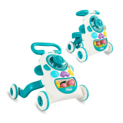 Montable 2 en 1 Andadera Pushride Azul - Prinsel