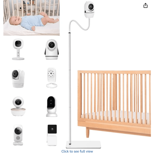 Baby Monitor Floor Stand Holder Mount for Hellobaby HB6550 HB65/HB66/HB248, Nanit Pro & Flex Stand, Momcozy,VTech VM901/VM819/RM7764 Baby Camera Monitor,Adjustable Height Flexible Baby Monitors Holder