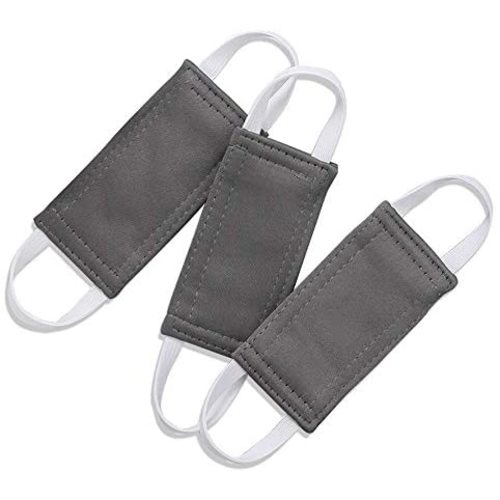 Baby Door Latch Covers Closer - Nursery Door Closer Silencer with Strong Elastic Straps for Good Sleep Thick Solid Door Cushion for Jammer Noise Reducing, 3 Pieces, W 4 x L 2 inches, Grey