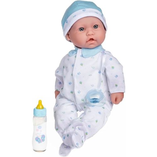 JC Toys, La Baby 16-inch Blue Washable Soft Body Boy Baby Doll with Accessories - For Children 12 Months and older, Designed by Berenguer