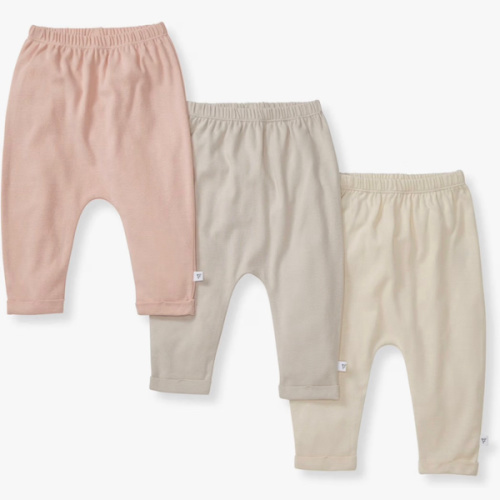 Burt's Bees Baby Unisex Knit Jogger Pants, 3-Pack Baby Sweatpants, 100% Organic Cotton Infant Bottoms