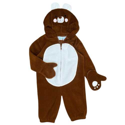 Vintage Y2K 00s Miniwear Baby Romper Bear Costume Sz 6-9mo
