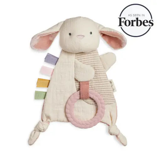 Bitzy Crinkle™ Sensory Crinkle Toy with Teether - Bunny