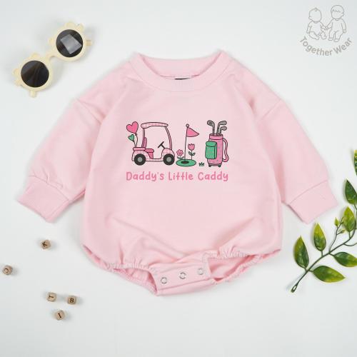 Daddy's Little Caddy Baby Romper, Golf Baby Shirt, Daddy’s Golfing Buddy Bodysuit, Father's Day Baby Gift, Pregnancy Announcement