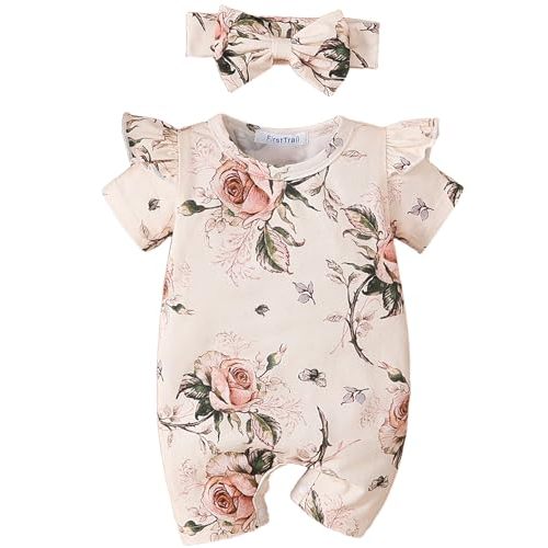 Newborn Infant Baby Girl Clothes Rompers Summer Jumpsuits Short Sleeve Romper Baby Clothes Girl