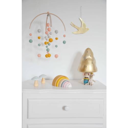Feltballs baby mobile