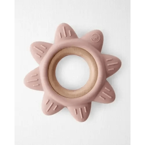 Baby Little Planet Silicone & Wood Teether - Pink - Little Planet | Carter's