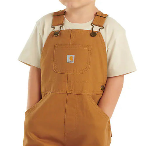 Kids' Canvas Bib Overall Flannel-Lined (Baby/Toddler) | Toddler Outerwear (2T - 4T) | Carhartt