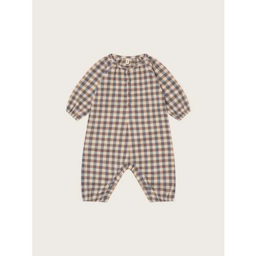 Shoreline Gingham Onesie | Organic Zoo
