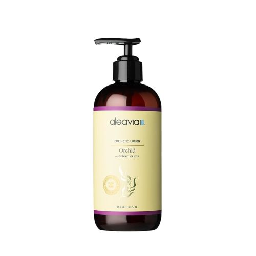 Aleavia Orchid Prebiotic Body Lotion – Lightly Scented, All-Natural Moisturizing Body Lotion with Organic Essential Oils for Soft, Smooth Skin – 12 Oz