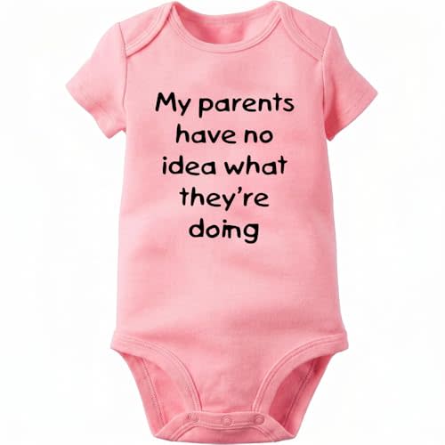 Rocksir Funny Slogan Super Soft Cotton Comfy Baby Short Sleeve Bodysuit | Soft Cotton Comfy Outfit, Unisex Baby Clothes & Newborn Essentials, Light Short Sleeve Infant Wear Fit 3M To 24M Sizes