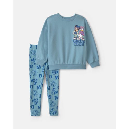 Toddler Girl 2-Piece Disney© Minnie & Daisy Fleece Long-Sleeve Top & Pant Set - Blue | Carter's
