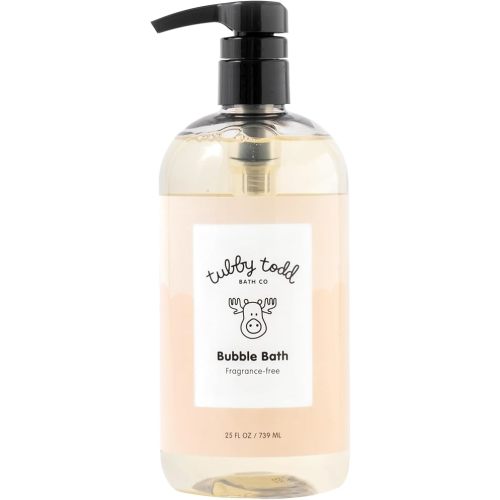 TUBBY TODD Bubble Bath for Kids, Toddlers & Babies - Hypoallergenic, Non-Irritating Sensitive Skin Bubble Bath - 1 Pack, 25 fl oz - Fragrance Free