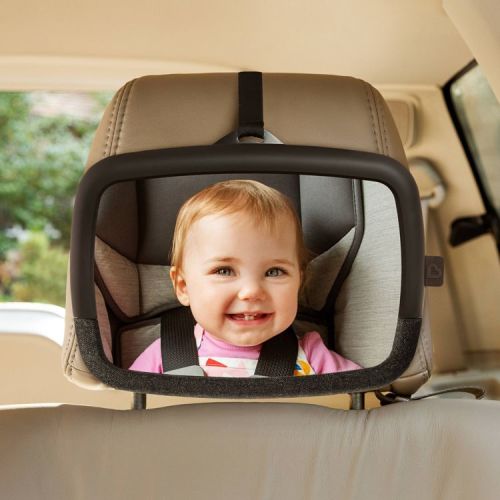 Munchkin Brica 360° Pivot Baby In-Sight Adjustable Car Mirror - Black: Plastic Safety Back Seat Accessory