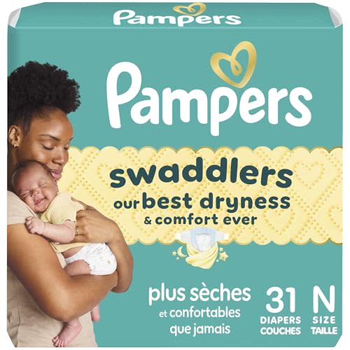 Swaddlers Newborn Diapers, Size Newborn (up to 10 lbs), 31 Count, Fragrance Free, Hypoallergenic, Absorbent, Pediatrician Recommended, Skin Safe
