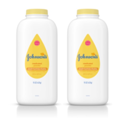 (2 pack) Johnsons Diaper Rash Baby Powder, Zinc Oxide and Cornstarch, 15 oz