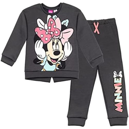 Disney Minnie Mouse Fleece Sweatshirt and Pants Outfit Set Newborn to Big Kid Sizes (Newborn - 14-16)