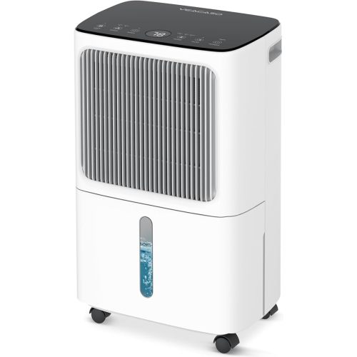 2500 Sq.Ft Dehumidifiers for Home with Drain Hose Max 34 Pints, VEAGASO Dehumidifier for Basement, Large Room, Bathroom, Bedroom, Three Modes, Intelligent Humidity Control, Dry Clothes, 24HR Timer