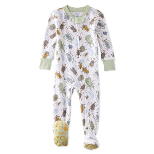 CRUZ Snug-fit Footed Baby Boys Pajamas