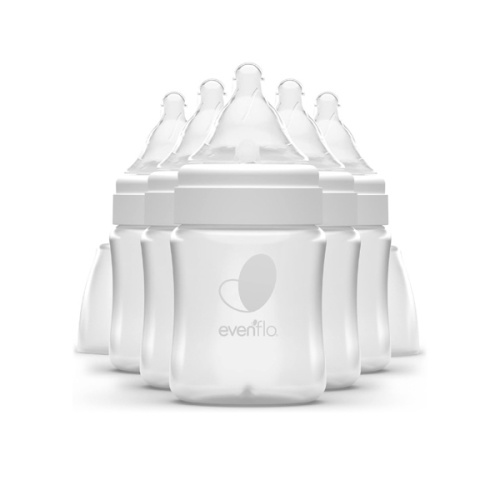 Evenflo Feeding Premium Proflo Venting Balance Plus Wide Neck Baby, Newborn and Infant Bottles - Developed by Pediatric Feeding Specialists - 5 Ounce (Pack of 6)