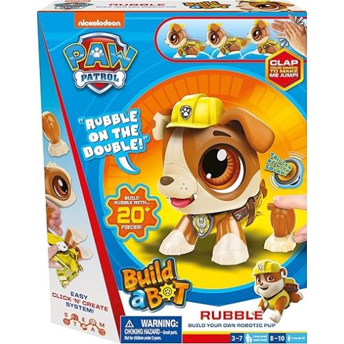 Goliath Build a Bot Paw Patrol Rubble - Build Your Own Robotic Pet - Ages 3-10, Small