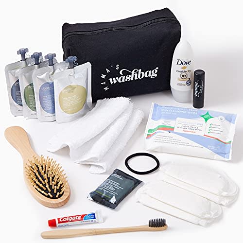Pre Packed Maternity Hospital Labor and Delivery Birth Bag Pregnancy Essentials Washbag Set for New Mom