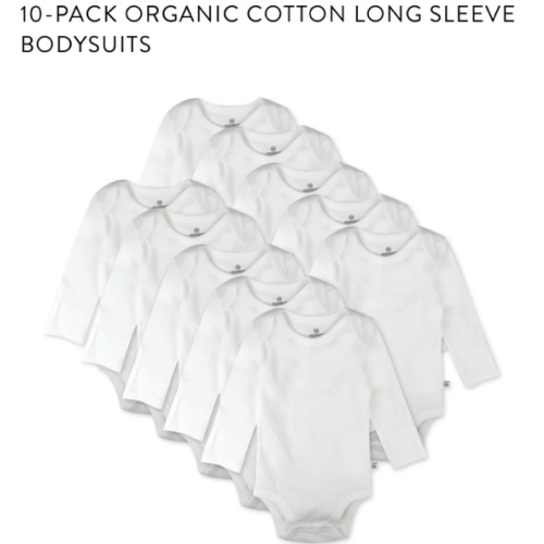 10-Pack Organic Cotton Long Sleeve Bodysuits | Honest Baby Clothing