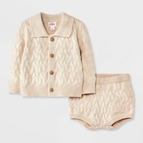 Baby Boys' Sweater Set - Cat & Jack™ Beige Newborn
