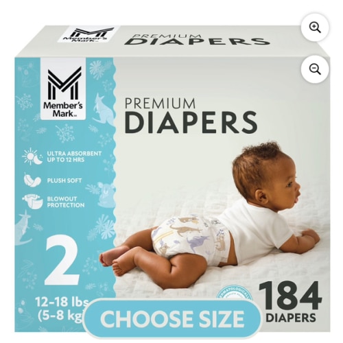 Member's Mark Premium Baby Diapers, Sizes Newborn - 8 - Samsclub.com